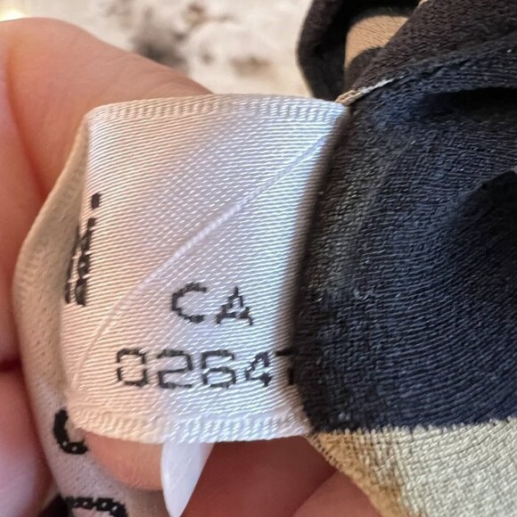 Vintage Paolo Santini Silk Blouse Black Gold Logo No Tag Measures 8 10 Medium - Picture 13 of 16